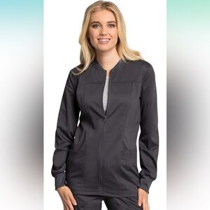 Cherokee Workwear Scrub Jacket in Charcoal